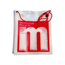 PVC 7INCH BAG(WHITE RED)